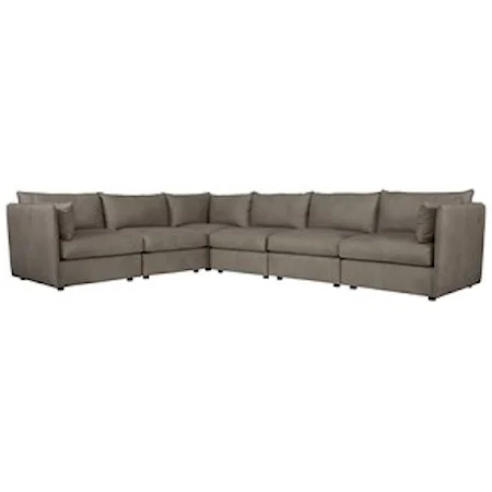 Leather L-Shape Sectional